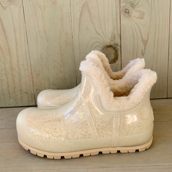 UGG RAINCLOUD CLEAR NATURAL   RAINBOOTS  WOMENS US 9  new - Picture 3 of 6